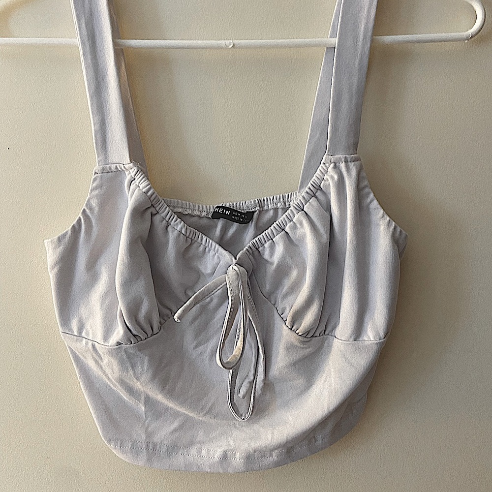 White Shein Crop Top